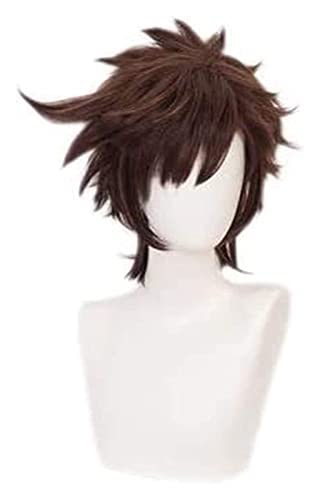 WELLHY Cosplay Perücke Anime Cosplay Perücke 's Bizarre Adventure Joseph Joestar Kurzhaar Comic-Con Weihnachten Karneval Halloween Party Alltag Männer und Frauen Mode Perücke for Coser von WELLHY