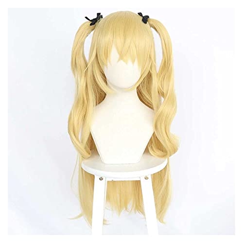 WELLHY Cosplay Perücke Anime Genshin Impact Fischl Cosplay Perücke mit gratis Perückenkappe for Halloween Party Halloween Karneval mit Perücke for Coser von WELLHY