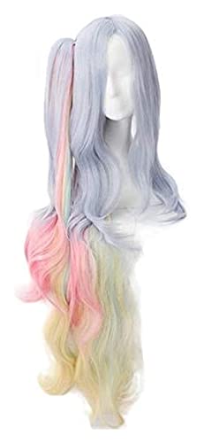 WELLHY Cosplay Perücke Anime Shiro Lange lockige gewellte Pferdeschwanzperücke Cosplay Kostüm hitzebeständiges Synthetisches Haar Frauen Cosplay Perücken for Coser von WELLHY