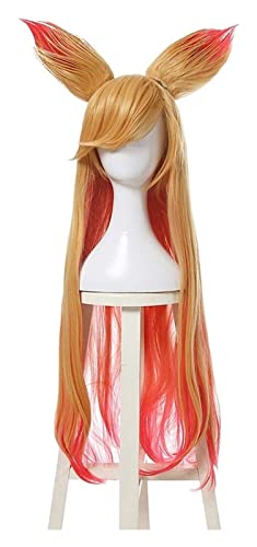 WELLHY Cosplay Perücke Ankunftsspiel Ahri Charakter Cosplay Perücken 90 cm hitzebeständiges Kunsthaar Perucas Cosplay Perücke for Coser WELLHY Cosplay Perücke Ankunftsspiel Ahri Charakter Cosplay Perücken 90 cm hitzebeständiges Kunsthaar Perucas Cosplay Perücke for Coser von WELLHY