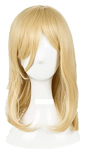 WELLHY Cosplay Perücke Attack on Krista Lenz Christa Cosplay Perücke Kurzblond Kyojin Renz Hitzebeständige Kunsthaarperücke + Perückenkappe for Coser von WELLHY