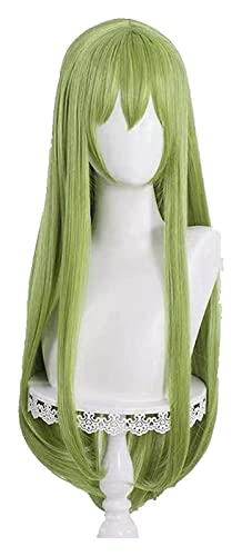 WELLHY Cosplay Perücke FGO Fate Grand Order Enkidu Cosplay kurz grün gerade Cosplay Anime Cosplay Perücke hitzebeständige synthetische Perücke Halloween for Coser von WELLHY