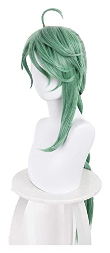 WELLHY Cosplay Perücke Genshin Impact BaiZhu Cosplay Perücke Unisex 100cm Lange Grüne Perücke Cosplay Anime Cosplay Perücken Hitzebeständige Synthetische Halloween Perücken for Coser WELLHY Cosplay Perücke Genshin Impact BaiZhu Cosplay Perücke Unisex 100cm Lange Grüne Perücke Cosplay Anime Cosplay Perücken Hitzebeständige Synthetische Halloween Perücken for Coser von WELLHY