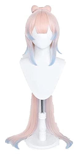 WELLHY Cosplay Perücke Genshin Impact Kokomi Cosplay 120cm Helllachsfarbene Perücke CosplayAnime Perücken Hitzebeständige synthetische Perücken Halloween for Coser von WELLHY