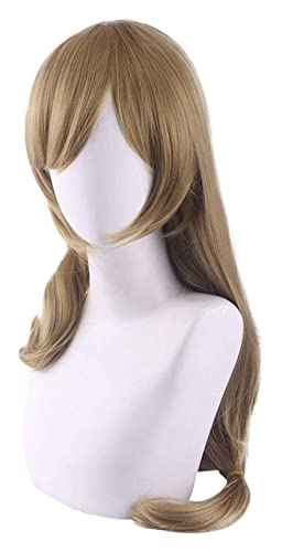 WELLHY Cosplay Perücke Genshin Impact Librarian Lisa Cosplay Perücke leicht lockiges langes Haar Anime Halloween Kostüm for Coser von WELLHY