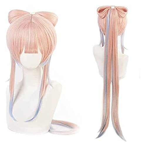 WELLHY Cosplay Perücke Genshin Impact Perücke Anime Cosplay Sangonomiya Kokomi Perücke mit gratis Perückenkappe for Halloween Party Karneval Nachtleben Konzerte Hochzeiten for Coser von WELLHY