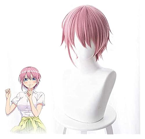 WELLHY Cosplay Perücke Gotoubun no Hanayome Nakano Ichika Cosplay Perücken Rosa Kurz Gerade Ichika Nakano Haare Halloween Karneval Kostüm Requisiten Perücken for Coser WELLHY Cosplay Perücke Gotoubun no Hanayome Nakano Ichika Cosplay Perücken Rosa Kurz Gerade Ichika Nakano Haare Halloween Karneval Kostüm Requisiten Perücken for Coser von WELLHY