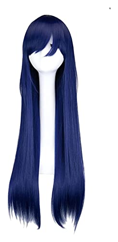WELLHY Cosplay Perücke Hinata Hyuga Cosplay Frauen Lange Gerade Dunkelblaue Perücke Cosplay Anime Cosplay Perücke Hitzebeständige Synthetische Perücken for Coser von WELLHY