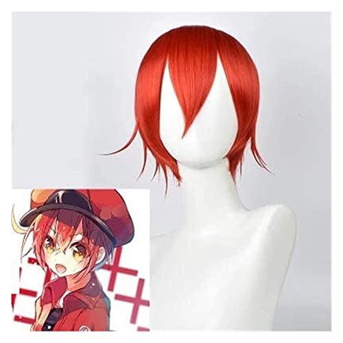 WELLHY Cosplay Perücke Rote Blutkörperchen for Perückenzellen bei der Arbeit!Anime Perücke Rot Kurzhaar Cosplay Comic-Con Halloween Party Karneval Erwachsene Teen FLYAND for Coser WELLHY Cosplay Perücke Rote Blutkörperchen for Perückenzellen bei der Arbeit!Anime Perücke Rot Kurzhaar Cosplay Comic-Con Halloween Party Karneval Erwachsene Teen FLYAND for Coser von WELLHY