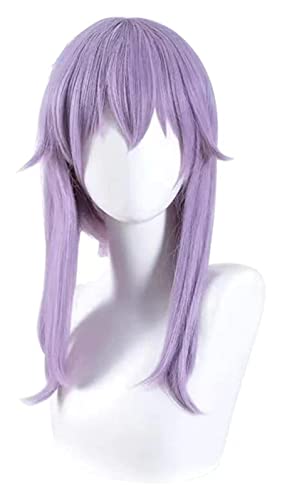 WELLHY Cosplay Perücke Shinoa Hiiragi Cosplay Seraph of The End Cosplay Frauen Helllila Perücke Cosplay Hitzebeständige Synthetische Perücken Anime Cosplay Perücken for Coser von WELLHY