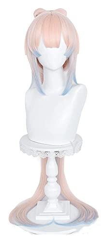WELLHY Cosplay Perücke Spiel Genshin Impact Anime Cosplay Halloween Kokomi Cosplay Perücke Genshin Impact Kokomi Cosplay Rosa Langes Haar for Coser von WELLHY