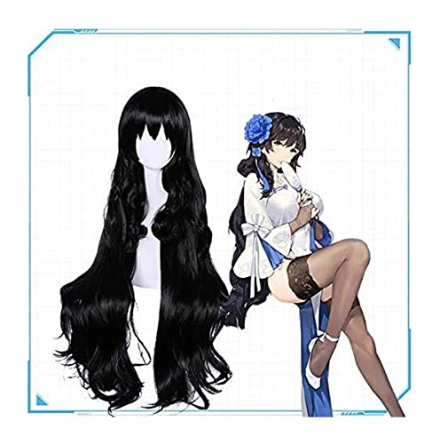 WELLHY Cosplay Perücke Spiel Mädchen Frontline Cosplay Perücken Yu Ling Lange Cosplay Perücke Frauen Perücke Haar Halloween Party Hitzebeständige Synthetische Perücke for Coser von WELLHY