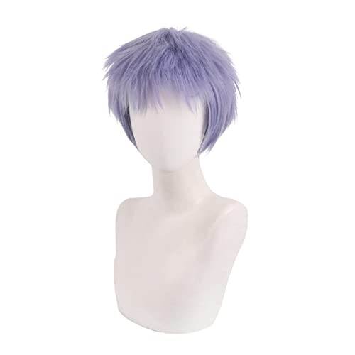 WELLHY Cosplay Wig Anime Cosplay Costume Wig Tokyo Revengers Wig Takashi Mitsuya Wig Gradient Short Hair with Free Wig Cap for Halloween Party Carnival Nightlife Concerts Weddings for Coser von WELLHY