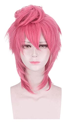 WELLHY Cosplay Wig 's Bizarre Adventure Trish UNA Spice Girl Golden Wind Head Cosplay Wig Halloween Party Wigs Coser Wig von WELLHY