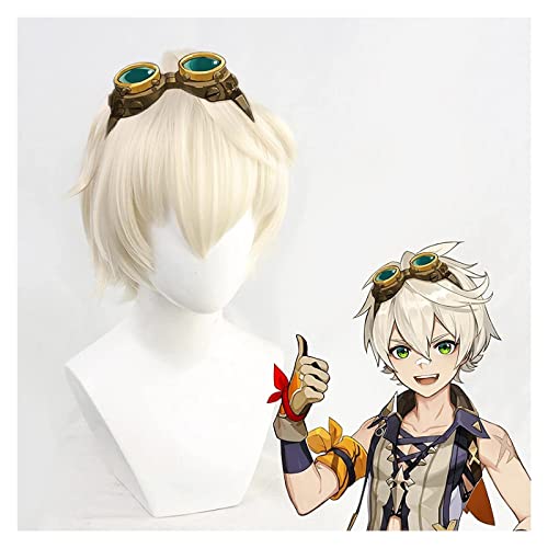 WELLHY Game Genshin Impact Venti Kaeya Noelle Kong Ying Cosplay Wigs A Coser Wig (Color : A) (Color : F) von WELLHY
