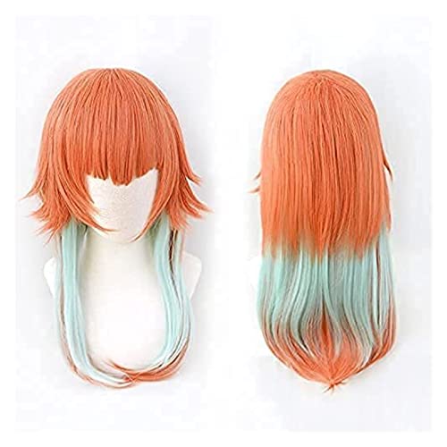 WELLHY Hololive VTuber Takanashi Kiara Cosplay Perücke for Anime Kostüm (Orange) Coser Perücke von WELLHY