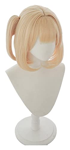 WELLHY Wig for Youtuber Hoive Watson Amelia EN VTuber Blonde Cosplay Perücke Hitzebeständiges Synthetisches Cosplay-Haar Amelia Watson OneSize WIGONLY Coser Wig (Color : WIGWITHPONYTAIL) (Color : Wig von WELLHY