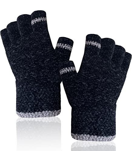 WELLQUA Winter Halb Finger Handschuhe Gestrickte Fingerlose Handschuhe Warme Dehnbare Handschuhe für Männer und Damen Geeignet für Bürocomputer,nicht leicht zu reiben und zu pillen WELLQUA Winter Halb Finger Handschuhe Gestrickte Fingerlose Handschuhe Warme Dehnbare Handschuhe für Männer und Damen Geeignet für Bürocomputer,nicht leicht zu reiben und zu pillen von WELLQUA