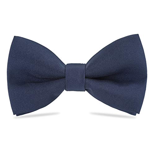 WELROG Klassische gebundene Fliege Kids & Men’Formal Solid Tuxedo Gabardine Einstellbare Fliege Krawatte für Erwachsene & Kinder für Hochzeitsfeier Ausgefallene Plain Bowties von WELROG