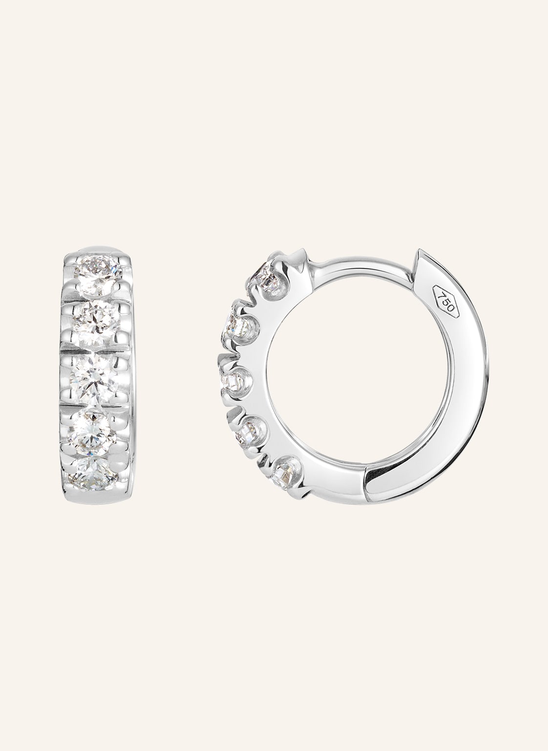 Wempe Fine Jewelry Creole Basics silber Wempe Fine Jewelry Creole Basics silber von WEMPE