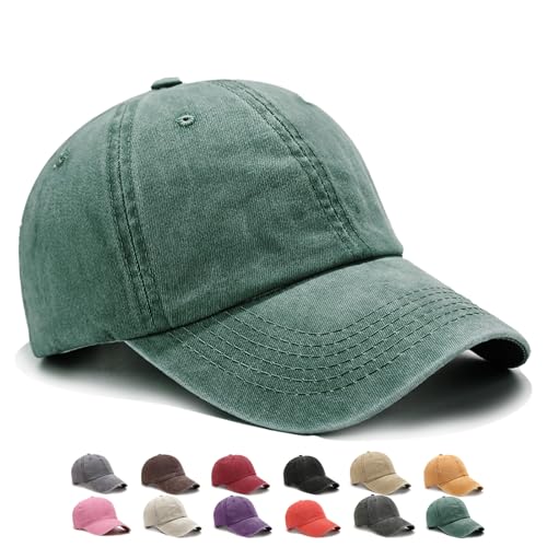 WENAUANG Retro Basecap Damen, Baseball Cap Im Washed-Distressed-Look, Sonnencap Damen, Geeignet für Outdoor-Sportarten, für Herren und Damen von WENAUANG