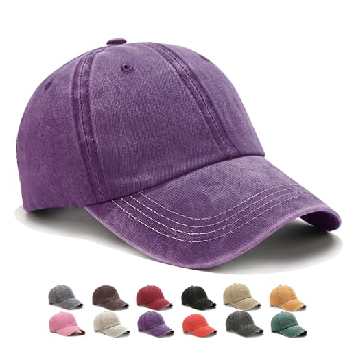 WENAUANG Retro Basecap Damen, Baseball Cap Im Washed-Distressed-Look, Sonnencap Damen, Geeignet für Outdoor-Sportarten, für Herren und Damen von WENAUANG