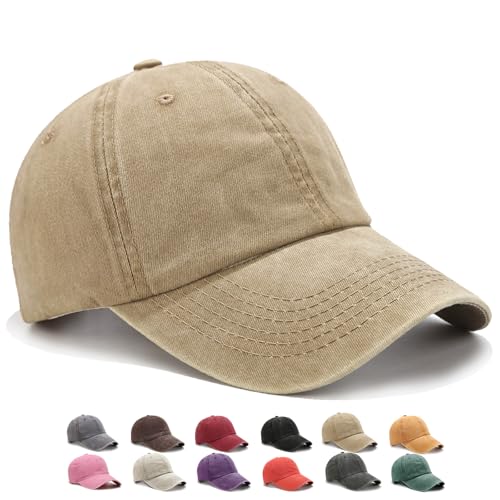 WENAUANG Retro Basecap Damen, Baseball Cap Im Washed-Distressed-Look, Sonnencap Damen, Geeignet für Outdoor-Sportarten, für Herren und Damen von WENAUANG