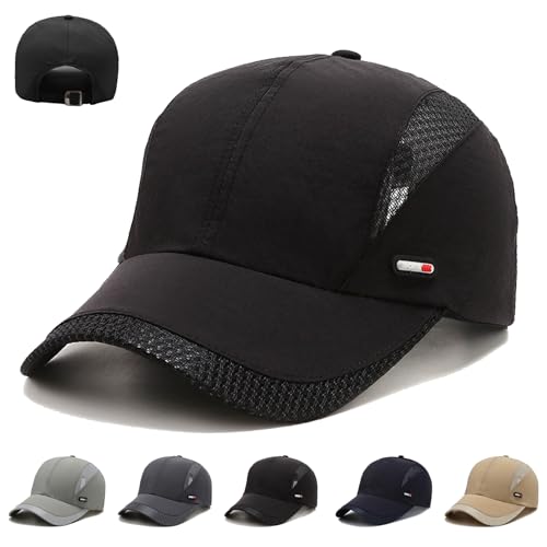 WENAUANG Unisex Schnelltrocknende Baseballkappe, Licht Atmungsaktiv Basecap, Unstrukturierte Sportcap, Faltbarer Sport Kappe Herren, Hohe Atmungsaktivität, für Herren und Damen von WENAUANG