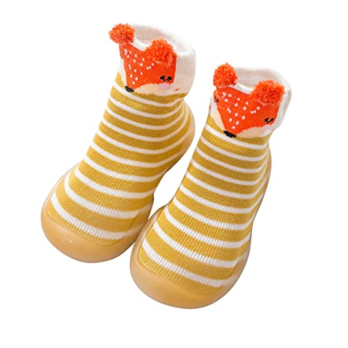 Herbst und Winter Kindersocken Schuhe Kinderschuhe Unisex Lauflernschuhe Baby Krabbelschuhe Weichen Boden Mädchen Sockenschuhe Baby Indoor Kleinkind Schuhe atmungsaktive Bodensocken Schuhe von WENDAO