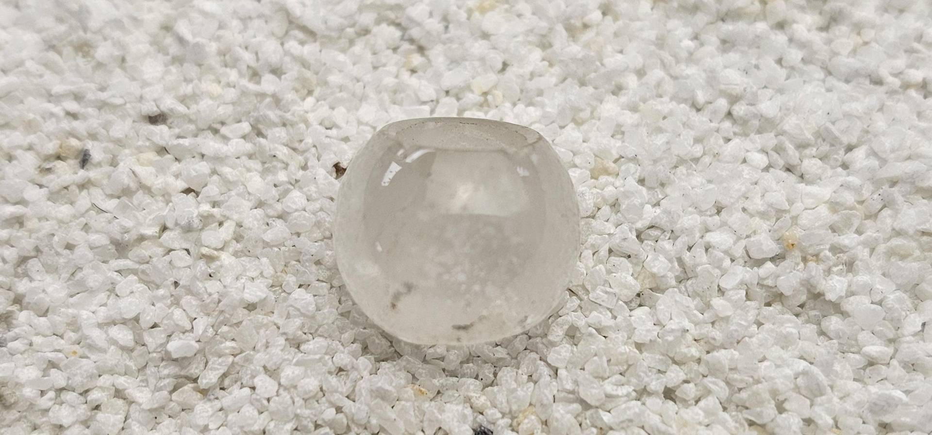 Bergkristall Xs Zierliche Naturstein Perle/Dreadschmuck Dread Flecht Aus Bergkristall von WENDIGOberlin