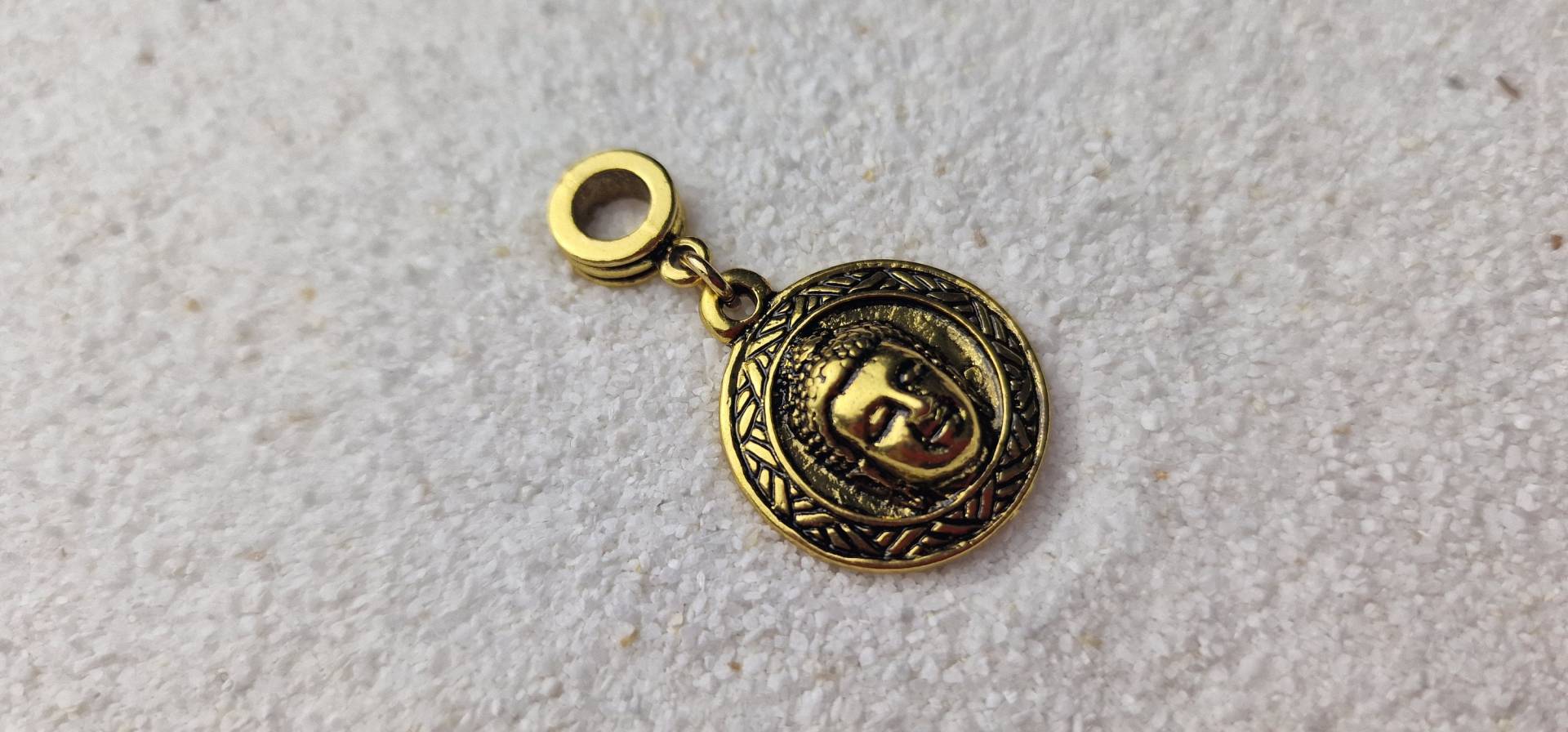 Buddha Metall Dreadschmuck/Dread Perle Flecht Und Anhänger Mit Medaillon von WENDIGOberlin