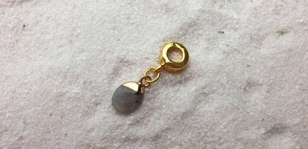 Erbse Metall Dreadschmuck/Dread Perle Flecht Und Anhänger Aus Naturstein von WENDIGOberlin