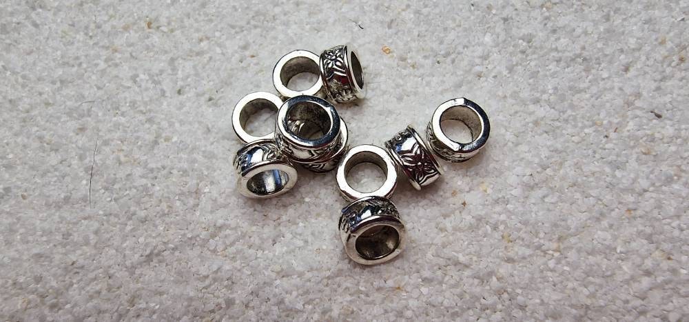 Freya Basic Ringperlen Metall Dreadschmuck/Dread Perlen Flecht Set Mit 10 Stück von WENDIGOberlin