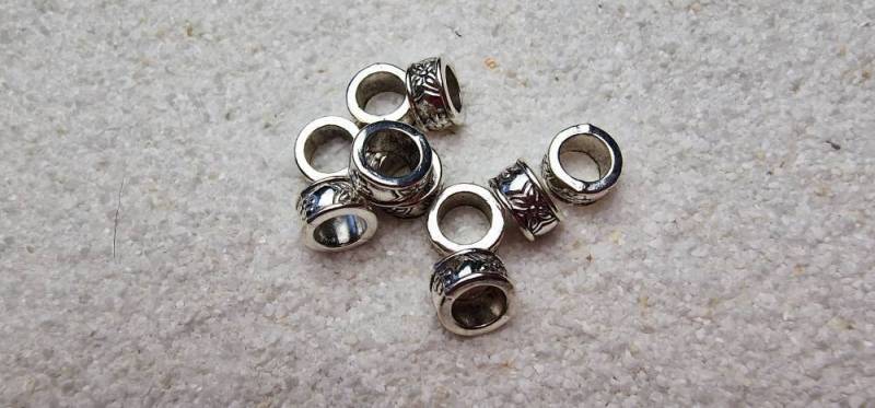 Freya Basic Ringperlen Metall Dreadschmuck/Dread Perlen Flecht Set Mit 10 Stück von WENDIGOberlin