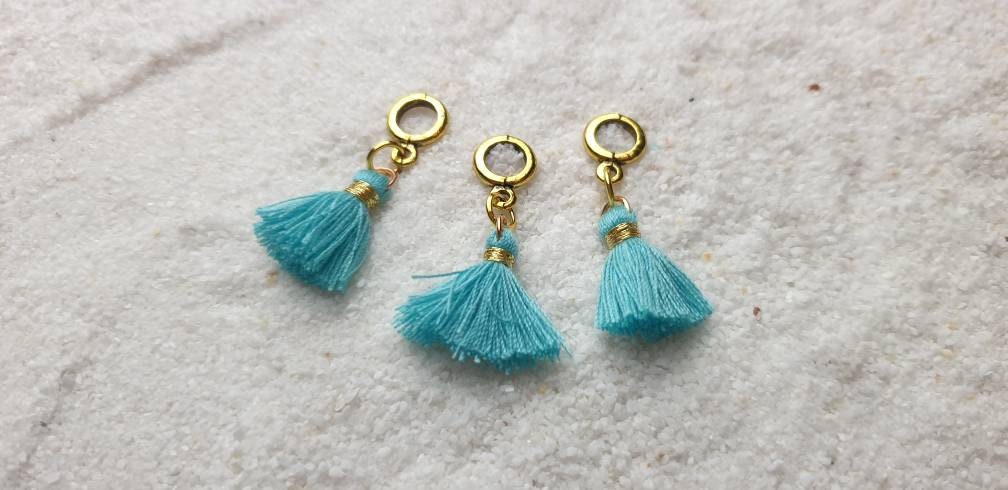Holi Vibes Kathmandu Metall Dreadschmuck/Flecht Perle Dreadring Mit Kleiner Baumwoll Quaste, Einzeln Oder Im Set 3 Stück von WENDIGOberlin