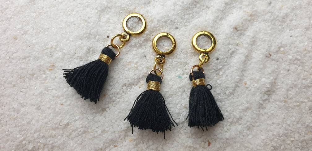 Holi Vibes Kathmandu Metall Dreadschmuck/Flecht Perle Dreadring Mit Kleiner Baumwoll Quaste, Einzeln Oder Im Set 3 Stück von WENDIGOberlin