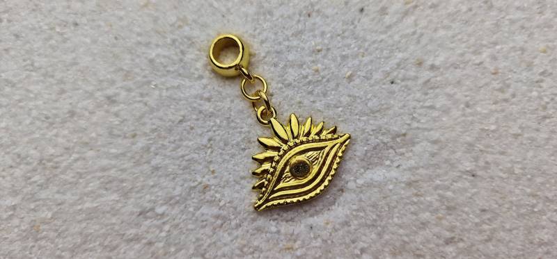 Inka Eye Metall Dreadschmuck/Dread Perle Flecht Dreadring Und Anhänger Mit Augenmotiv von WENDIGOberlin