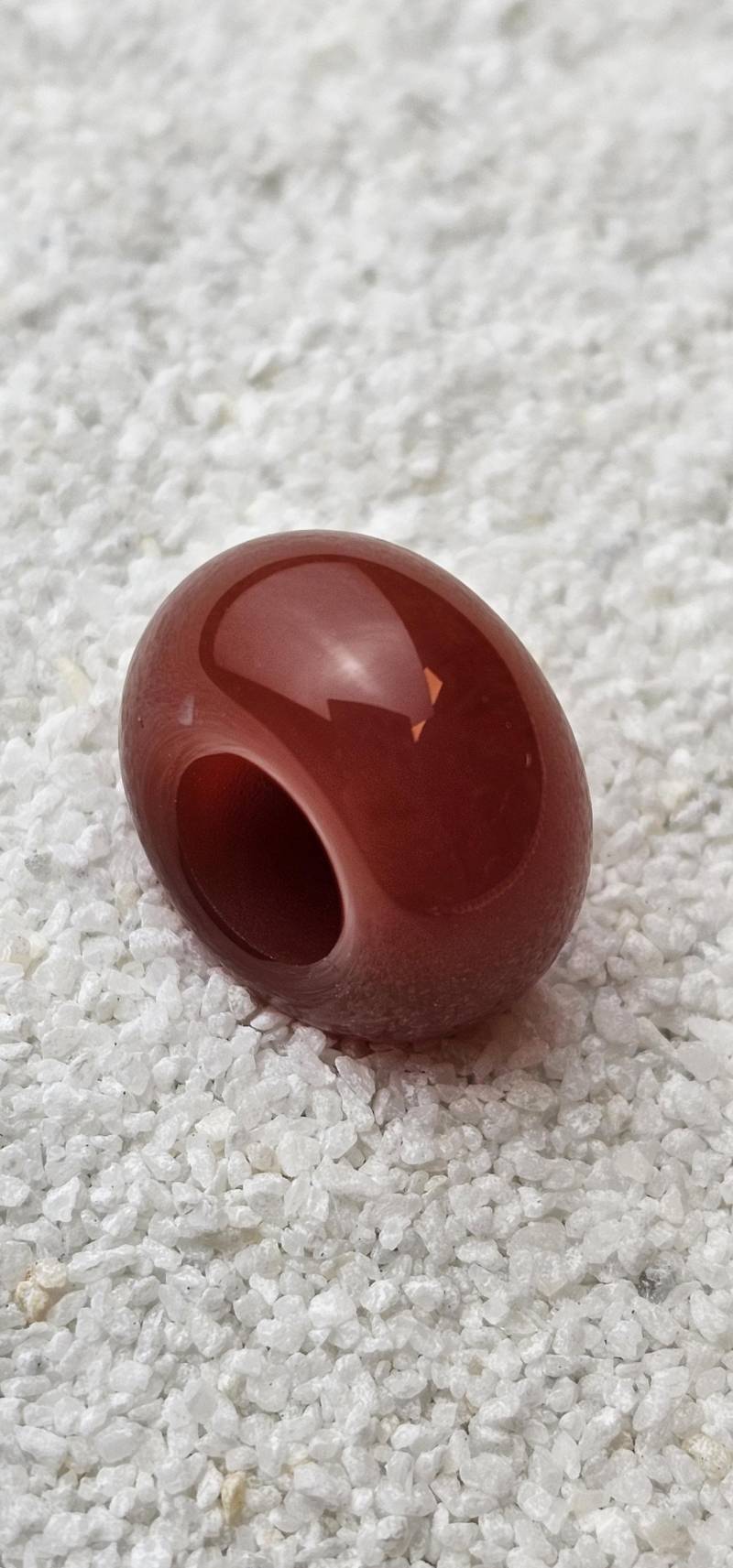 Karneol Naturstein Dreadschmuck/Dread Perle Flecht Aus Poliertem von WENDIGOberlin