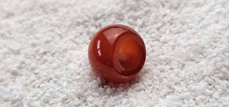 Karneol Xs Zierliche Naturstein Dreadschmuck/Dread Perle Flecht Aus Poliertem von WENDIGOberlin