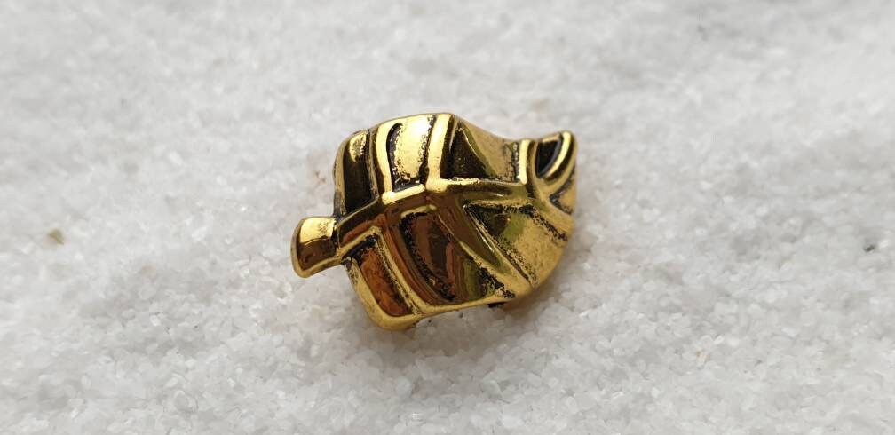 Leaf Großloch Perle Metall Dreadschmuck/Dread Perlen Flecht 5 Stück von WENDIGOberlin