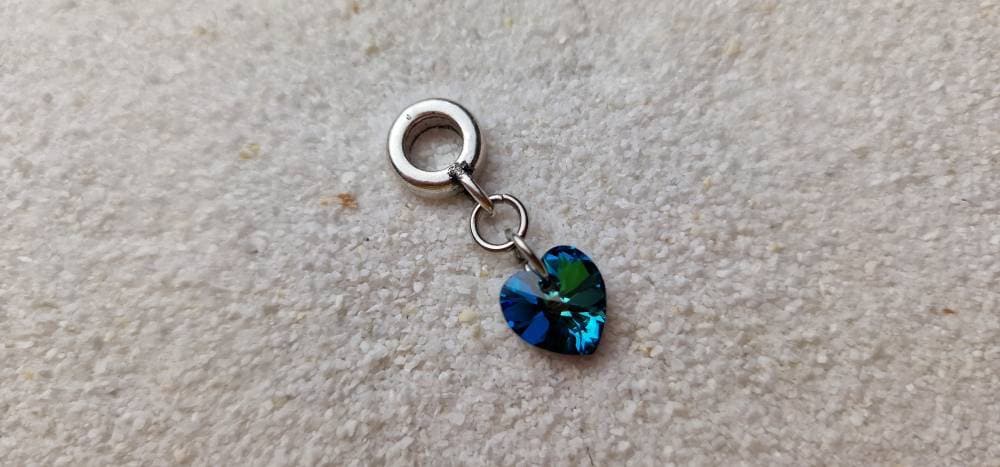 My Maritime Heart Dreadschmuck/Dread Charm Flecht Perle Mit Echtem Swarovski Anhänger von WENDIGOberlin