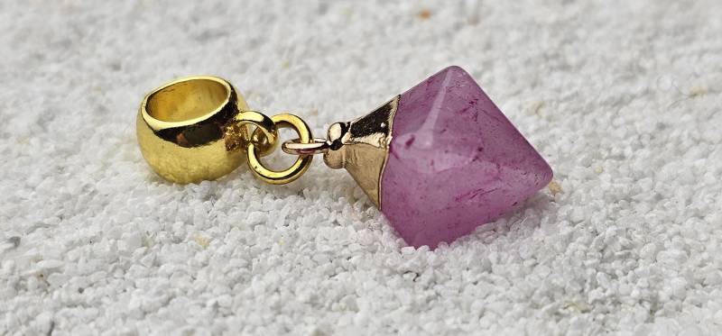 Rohstein Dreadschmuck/Dread Perle Flecht Mit Unregelmäßigem Anhänger Aus Naturstein von WENDIGOberlin