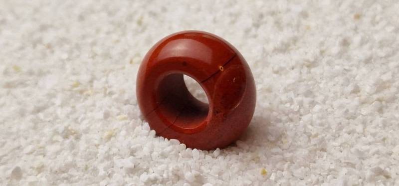 Roter Jaspis Naturstein Dreadschmuck/Dread Perle Flecht Aus Feldspathquarz von WENDIGOberlin