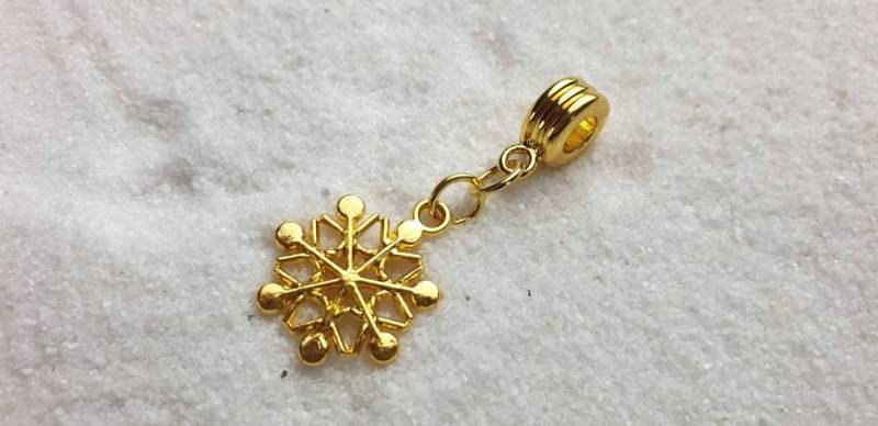 Snowflake Metall Dreadschmuck/Dread Perle Flecht Und Anhänger Mit Schneeflocke von WENDIGOberlin