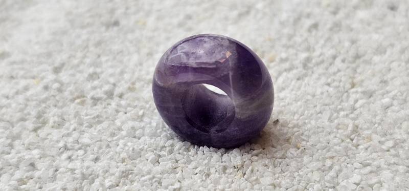 Spitzen Amethyst Naturstein Dreadschmuck/Dread Perle Flecht Aus Amethyst Spitzen Amethyst Naturstein Dreadschmuck/Dread Perle Flecht Aus Amethyst von WENDIGOberlin