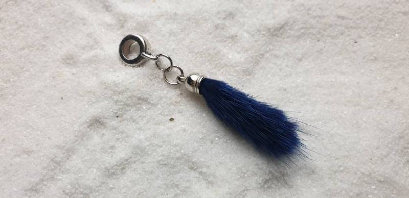 The Viking Project Fjällräven Dreadschmuck/Dread Perlen Flecht Perle Mit Fell-Anhänger von WENDIGOberlin