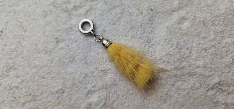 The Viking Project Fjällräven Dreadschmuck/Dread Perlen Flecht Perle Mit Fell-Anhänger von WENDIGOberlin