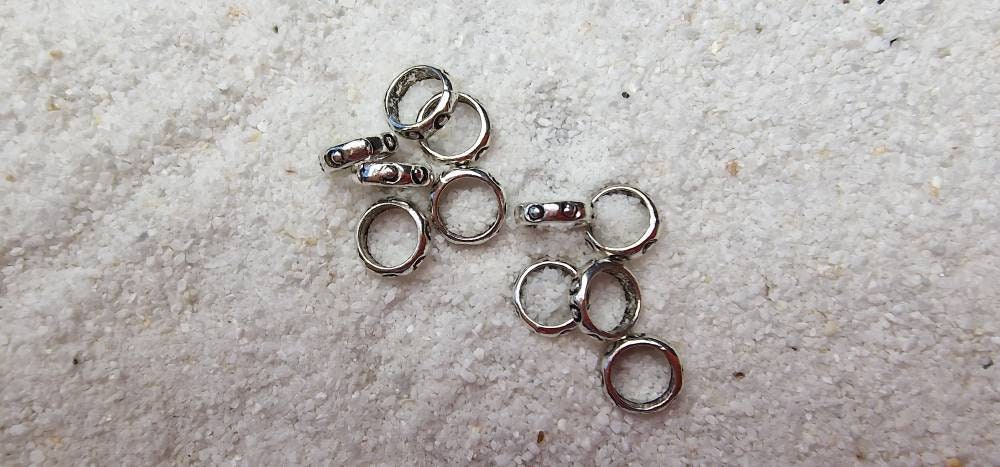 Viking Basic Dreadringe Metall Dreadschmuck/Dread Ringe Flecht Set Mit 10 Stück von WENDIGOberlin