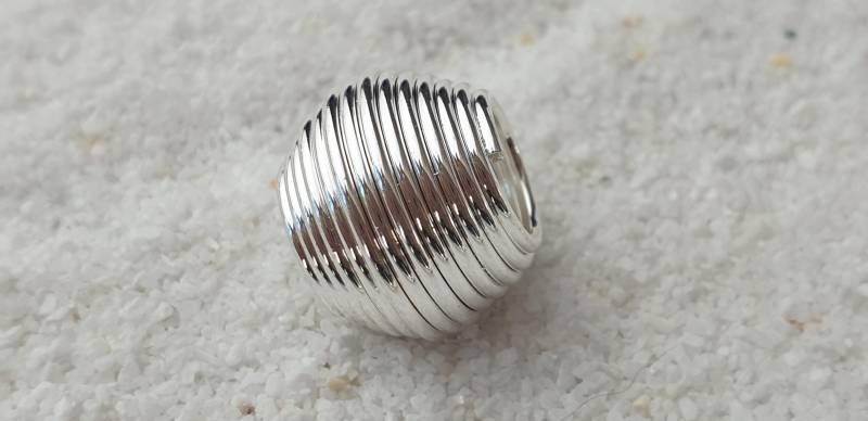 Wire Beads 12x15mm Großloch Perlen Metall Dreadschmuck/Dread Perlen Flecht Aus Draht, Einzeln Oder Als Set Mit 5 Stück von WENDIGOberlin