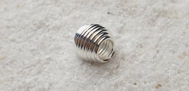 Wire Beads 9x10mm Großloch Perlen Metall Dreadschmuck/Dread Perlen Flecht Aus Draht, Einzeln Oder Als Set Mit 5 Stück von WENDIGOberlin